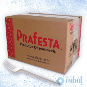 GARFO REFEIÇÃO DESCARTÁVEL PRAFESTA A GRANEL C/ 1000
