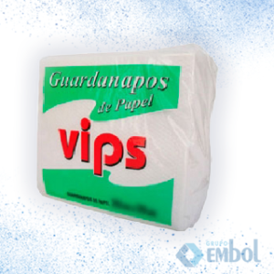 GUARDANAPO DE PAPEL VIPS 20X18 C/ 100