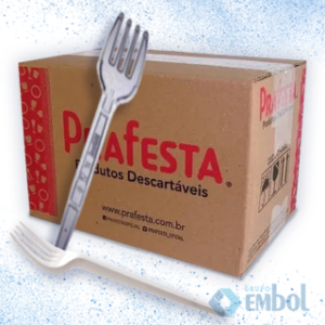 GARFO REFEIÇÃO DESCARTÁVEL PRAFESTA A GRANEL C/ 1000