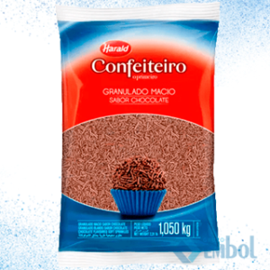 GRANULADO MACIO CHOCOLATE HARALD COM 1,01KG