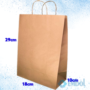 SACOLA DE PAPEL LIGHT EMBALAGENS C/10