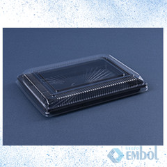 EMBALAGEM PET GALVANOTEK G71M RETANGULAR PEQ. PRETA C/100