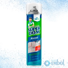 ÁLCOOL AEROSOL 66,6% SUPER DOM C/400ML