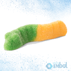 BALA DE GELATINA DOCILE COBRINHA  CÍTRICA 1KG