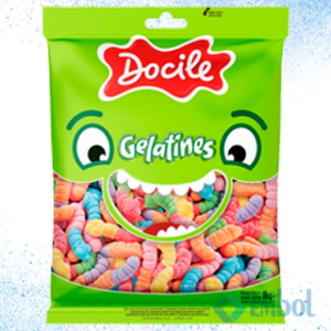 BALA DE GELATINA DOCILE COBRINHA  CÍTRICA 1KG
