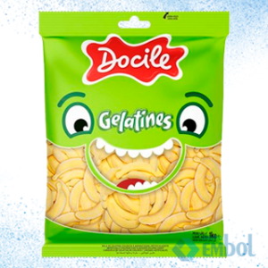 BALA DE GELATINA DOCILE BANANA 1KG