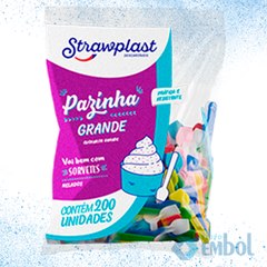 PAZINHA GRANDE COLORIDA STRAWPLAST C/500