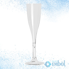 TAÇA CHAMPAGNE/CHAMPANHE/ESPUMANTE 120ML PS STRAWPLAST TRANSPARENTE C/4
