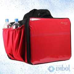 MOCHILA TÉRMICA P/DELIVERY COM BOLSO VERMELHA CAPACIDADE 45L PROTERCAPAS UND