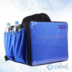 MOCHILA TÉRMICA P/DELIVERY COM BOLSO AZUL CAPACIDADE 45L PROTERCAPAS UND