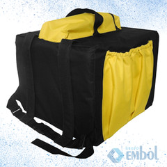 MOCHILA TÉRMICA P/DELIVERY COM BOLSO AMARELA CAPACIDADE 45L PROTERCAPAS UND