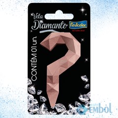 VELA DIAMANTE FESTCOLOR ROSE ( ? AO 9 ) UND