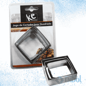 CORTADOR INOX QUADRADO KEHOME C/3