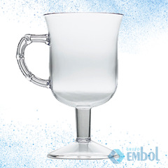 TAÇA DE ACRÍLICO 130ML CAPPUCCINO SEM TAMPA PLASTILÂNIA CRISTAL C/4