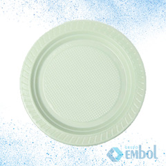 PRATO RASO DESCARTÁVEL BIODEGRADÁVEL 15CM COPOBRAS C/10