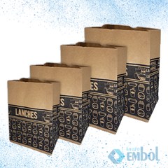 SACO DE PAPEL SOS PACKPEL IMPRESSO C/50