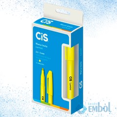 MARCA TEXTO AMARELO LUMINI CIS CAIXINHA C/12 UNIDADES