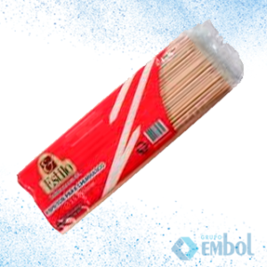 ESPETO PARA CHURRASCO MADEIRA 25CM ESTILO C/80 UNDS
