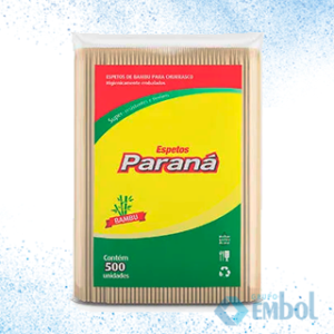 ESPETO PARA CHURRASCO BAMBU 25CM PARANÁ C/500