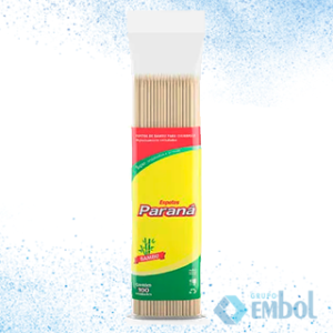 ESPETO PARA CHURRASCO BAMBU 25CM PARANÁ C/100 UNDS