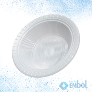 PRATO PLÁSTICO PS DESCARTÁVEL FUNDO 12CM COPOBRAS BRANCO C/10
