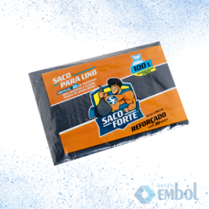 SACO DE LIXO FORTE 100L PSF C/ 30 UNDS