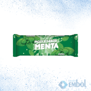 SAQUINHO BOPP RIACHO PARA PICOLÉ MENTA 200G