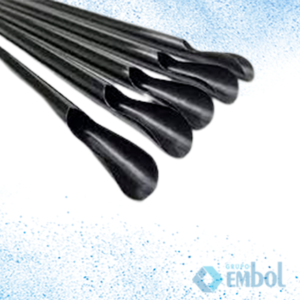 CANUDO STRAWPLAST MEXEDOR DRINK SACHÊ 6MM X 17,5CM PRETO C/100