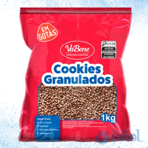 COOKIES (BISCOITO) GRANULADO GOTAS CHOCOLATE VABENE 1KG