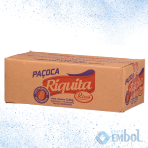 PAÇOCA RETANGULAR  DOCES RICCO RIQUITA 20G C/170