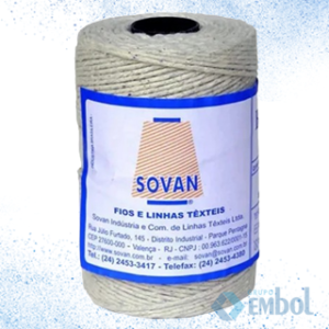 BARBANTE SOVAN 4/02 BRANCO 620 METROS C/200G