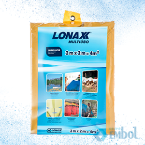 LONA PLÁSTICA AMARELA MULTIUSO LONAX 2M X 2M UND
