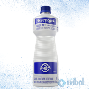 ALCOOL LIQUIDO ASSEPTGEL START 46% CRISTAL C/1LTO